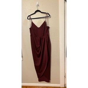 Express Burgundy Midi Dress
